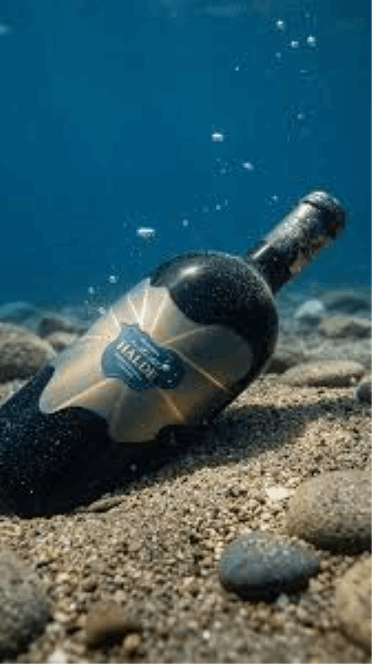 EXCLUSIVE TOURS HALDE Underwater Wine Ceremony
